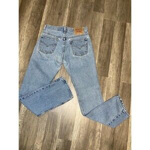 Levi’s 505 Vintage 7 JR M 28x32 Denim Jeans Reg Straight Leg Cotton Y2K (2000)